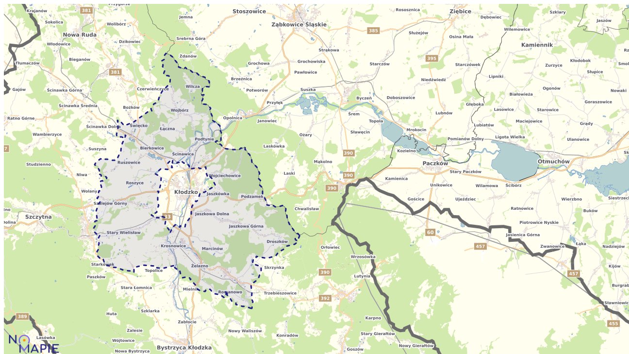 Mapa uzbrojenia terenu Kłodzka